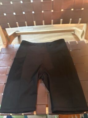 ebb & flow Black Active Shorts with Branded Waist Label